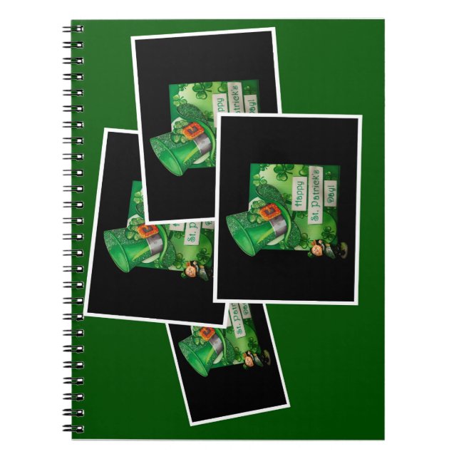 St. Patrick's Day Hat and Leprechaun Notizblock (Vorderseite)