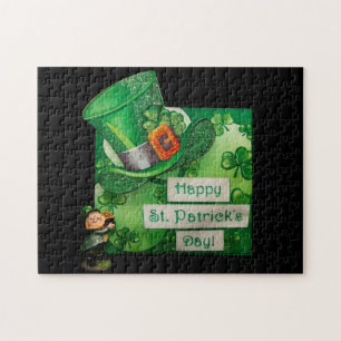St. Patrick's Day Hat and Leprechaun Puzzle