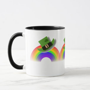 St Patricks Day Hat und Rainbow Tasse