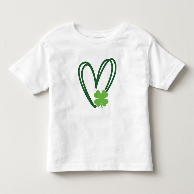 St. Patrick's Day Heart Design T-shirt (Vorderseite)