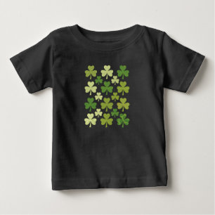 St Patrick's Day Heart Lucky Clover Kleeblatt Baby T-shirt
