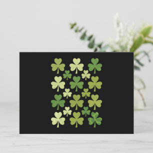 St Patrick's Day Heart Lucky Clover Kleeblatt Einladung