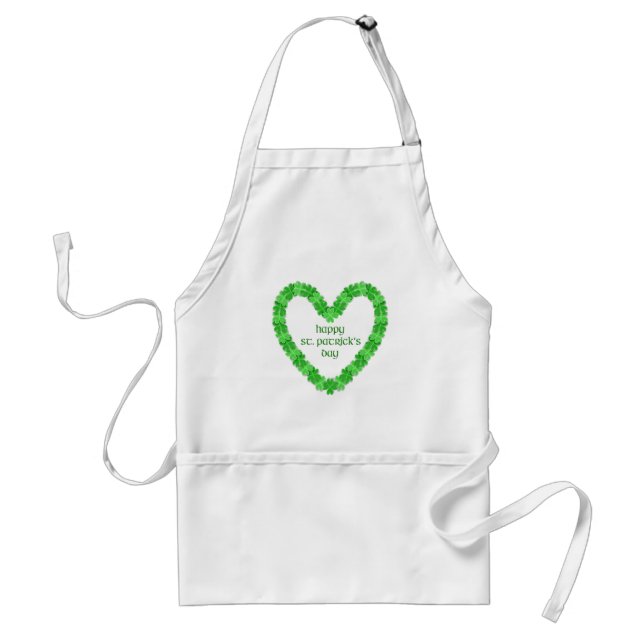 St Patrick's Day Heart Schürze (Vorne)