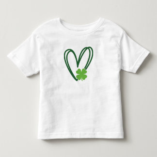 St. Patrick's Day Herz-Design T-Shirt