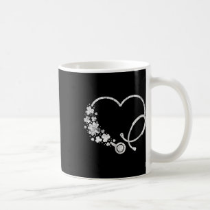 St Patricks Day Herz Shamrock Stethoskop Krankensc Kaffeetasse