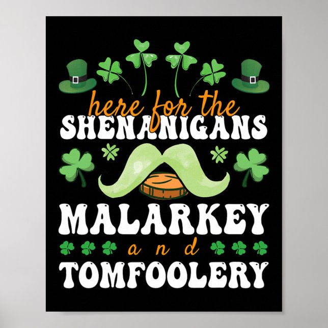 St Patricks Day hier für den Schabernack Unfug  Poster (Vorne)