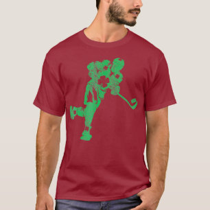 St Patricks Day Hockey Irish Boys Saint Paddys T-Shirt