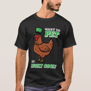 St Patricks Day Huhn zum Streicheln Lustiger Heili T-Shirt