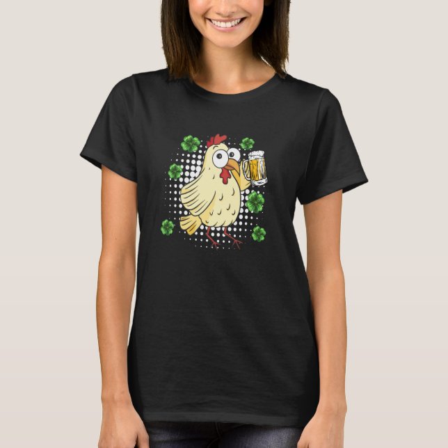 St. Patricks Day Hühnchen  1 T-Shirt (Vorderseite)