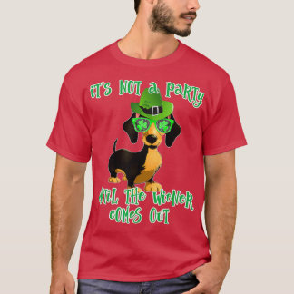 St Patricks Day Hund Dackel Dackel Biergeschenk T-Shirt