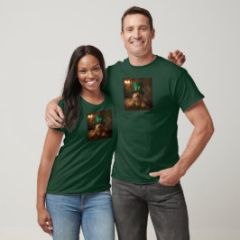 St. Patrick's Day Hund in Leprechaun Hat T-Shirt