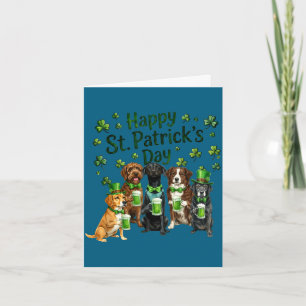 St. Patricks Day Hunde-Liebhaber-Truppe  Karte