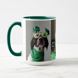 St. Patrick's Day Hunde Party 15 oz Combo Tasse