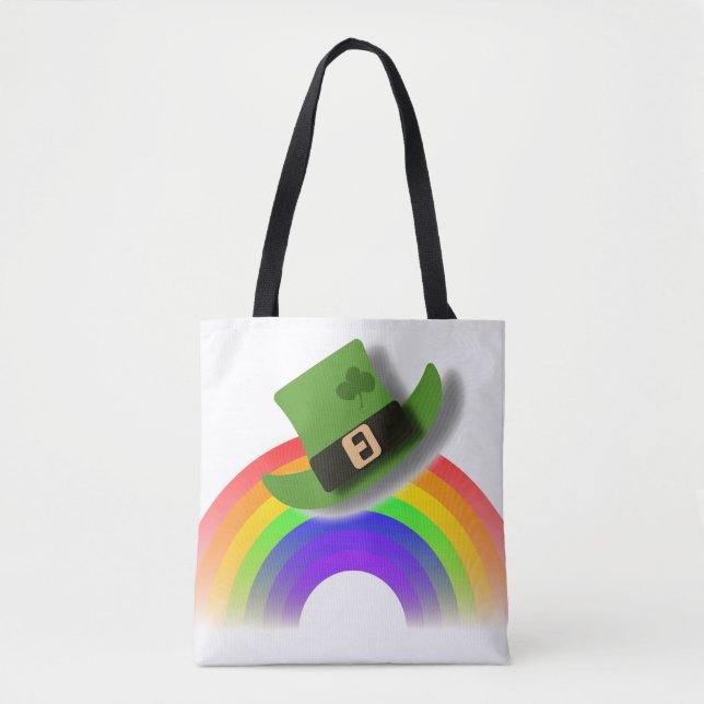 St. Patricks Day Hut und Regenbogen (Vorderseite)