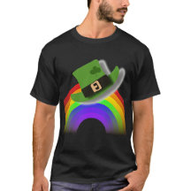 St Patricks Day Hut und Regenbogen