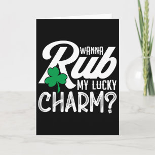 St Patricks Day Ich Will Mein Glücksbringer Reiben Karte