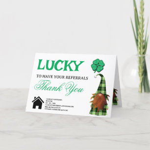 St. Patrick's Day Immobilien-Immobilienmakler-Empf Dankeskarte