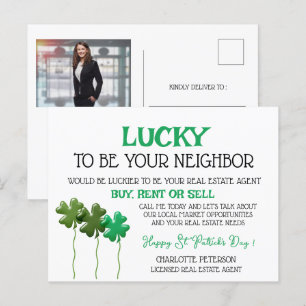 St. Patrick's Day Immobilien Promotionsmarketing Feiertagspostkarte