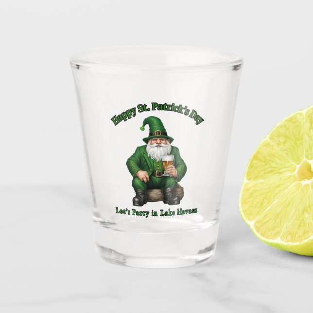 St. Patrick's Day in Lake Havasu, Az. Schnapsglas (Vorderseite)