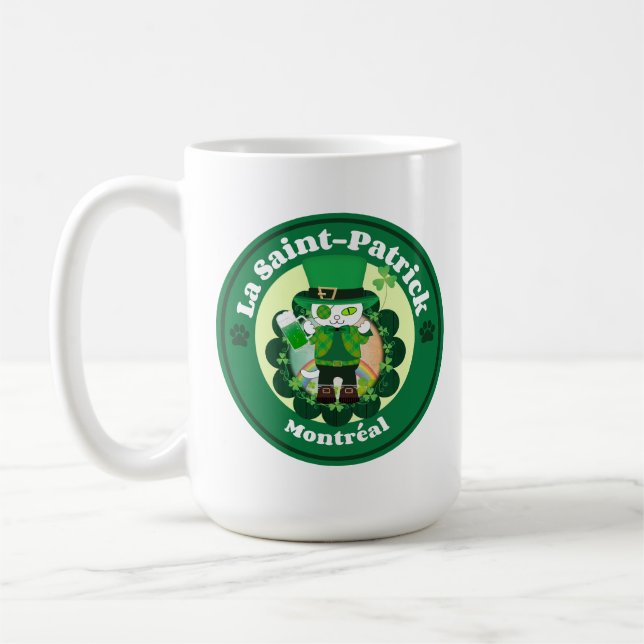 St. Patrick's Day in Montreal Kaffeetasse (Links)