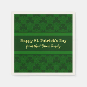St. Patrick's Day individuell Serviette