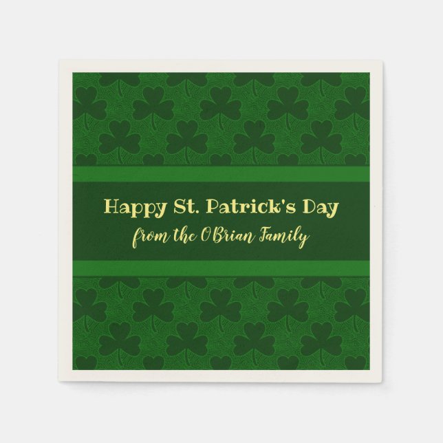 St. Patrick's Day individuell Serviette (Vorderseite)