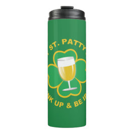 St. Patrick's Day individuelle Name Thermosbecher