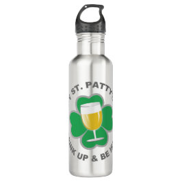 St. Patrick's Day individuelle Name Wasserflaschen