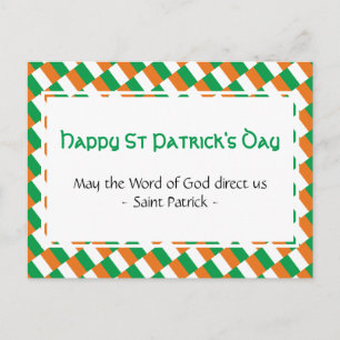 ST PATRICK'S DAY Inspiration Zitat Postkarte