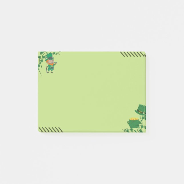 St. Patrick's Day Inspiriert Post-It-Notes Post-it Klebezettel (Vorderseite)