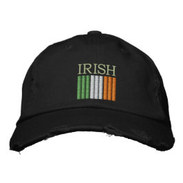 St. Patrick's Day Ireland Flag Hat Bestickte Kappe