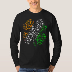 St Patricks Day Ireland Soccer Retro Usa Flagschia T-Shirt