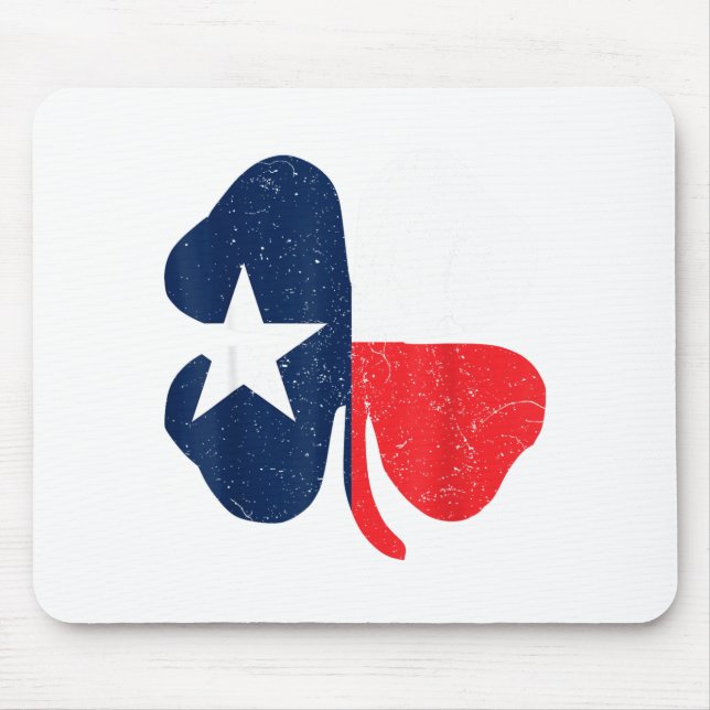 St. Patrick's Day Iri-shirt - Texas Flag Tee  Mousepad (Vorne)