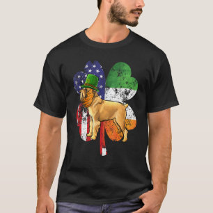 St Patricks Day Irisch Amerikanische Flagge Brüsse T-Shirt
