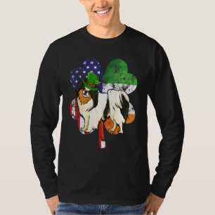 St Patricks Day Irisch-Amerikanische Flagge Japane T-Shirt