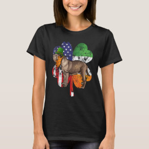 St Patricks Day Irisch-Amerikanische Flagge Neapol T-Shirt