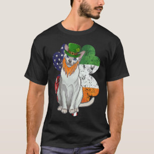 St. Patricks Day Irisch-Amerikanische Flagge Tonki T-Shirt