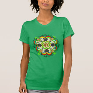 St Patrick's Day Irisch inspiriert Mandala T-Shirt