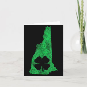St. Patrick's Day Irisch New Hampshire Shamrock Sa Karte