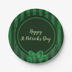 St. Patrick's Day - Irische Häkelspitze Runde Papi Pappteller