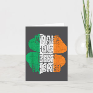 St. Patrick's Day Irische Slang-Walöl-Rindfleisch- Karte