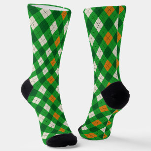St. Patricks Day Irischer argyle in Farbe Socken
