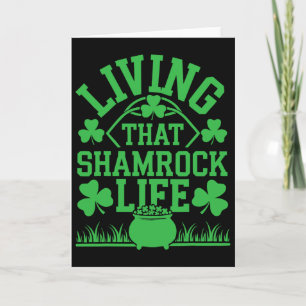 St. Patricks Day Irischer Shamrock Schabernack Irl Karte