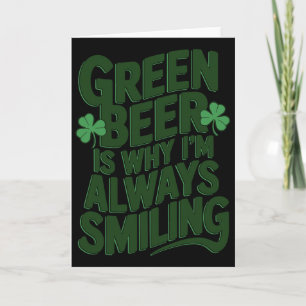 St. Patricks Day Irischer Stolz Shamrock-Parade Gl Karte