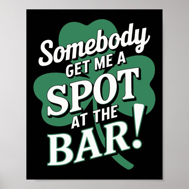 St. Patricks Day Irischer Stolz Shamrock-Parade Gl Poster (Vorne)