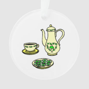 St. Patrick's Day Irischer Teeset-Schmuck Ornament