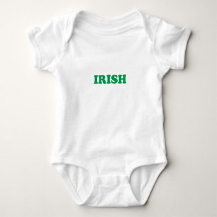 St. Patricks Day Irisches Grün weiß Baby Strampler