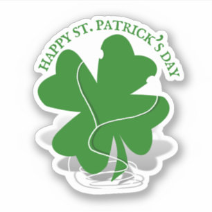 St. Patrick's Day Irisches Kleeblatt Aufkleber