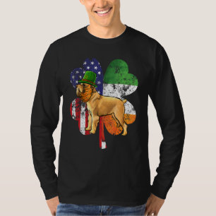 St Patricks Day Irish American Flag Brüssel Griff T-Shirt