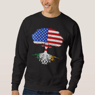 St Patricks Day Irish American Flag Grown Roots Us Sweatshirt